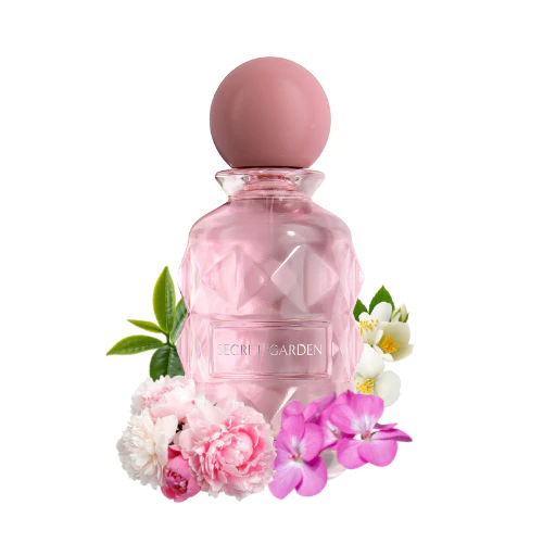 Perfume Secret Garden de Laverne 100 ml, fragancia femenina limpia y floral con aroma fresco, suave y luminoso.